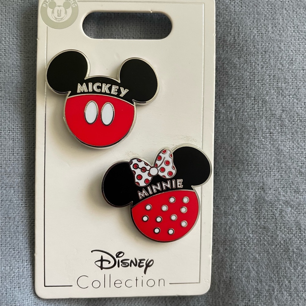 Disney Mickey and Minnie pins. Straight from Walt Disney World.